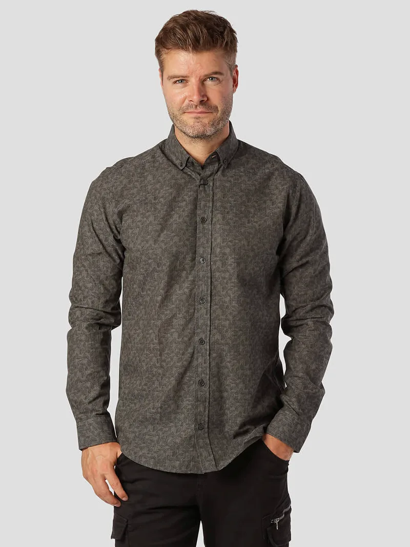 Marcus Πουκάμισο Floral Πράσινο Slim Fit - Πράσινο - 31-200172-WILLIAM-AOP-5053
