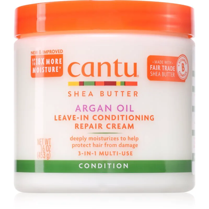 CANTU Shea Butter Leave-In Conditioning Cream κρεμώδες μαλακτικό για τα μαλλιά 453 γρ