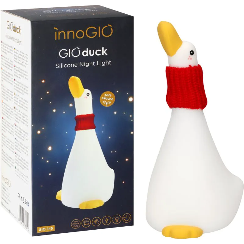 innoGIO GIOduck παιδική λάμπα LED με δυνατότητα ρύθμισης του φωτισμού 1 τμχ