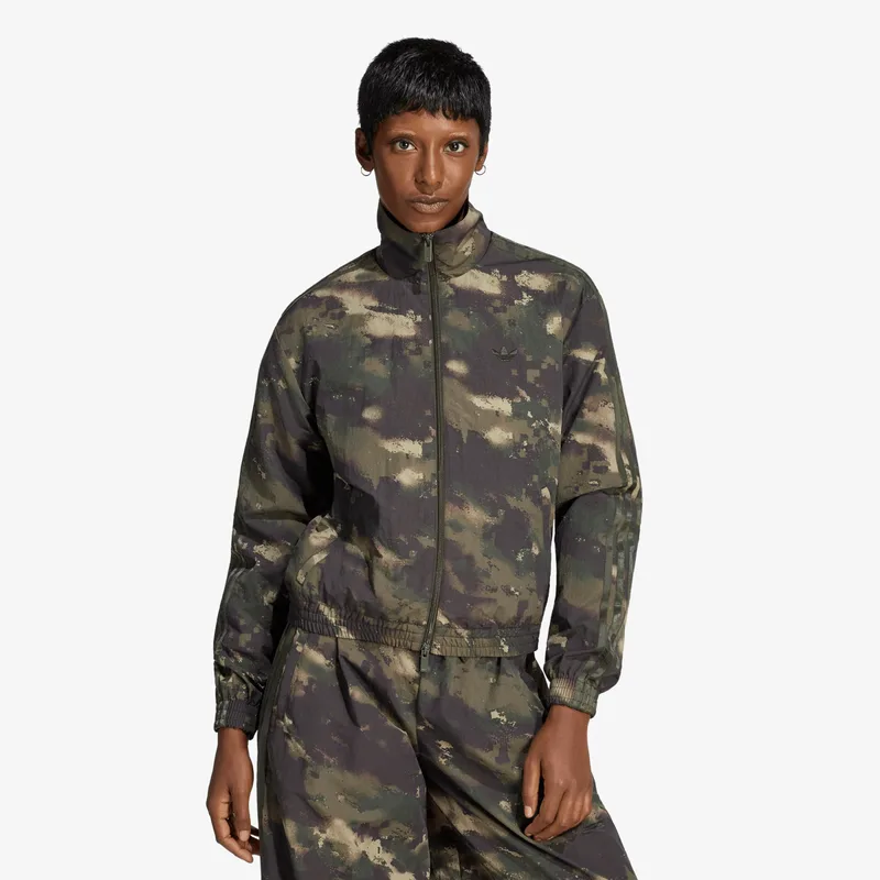 Αντιανεμικό adidas Badigirl Camouflage Loose Track Top Night Cargo/ Aurora Coffee/ Olive Strata XL