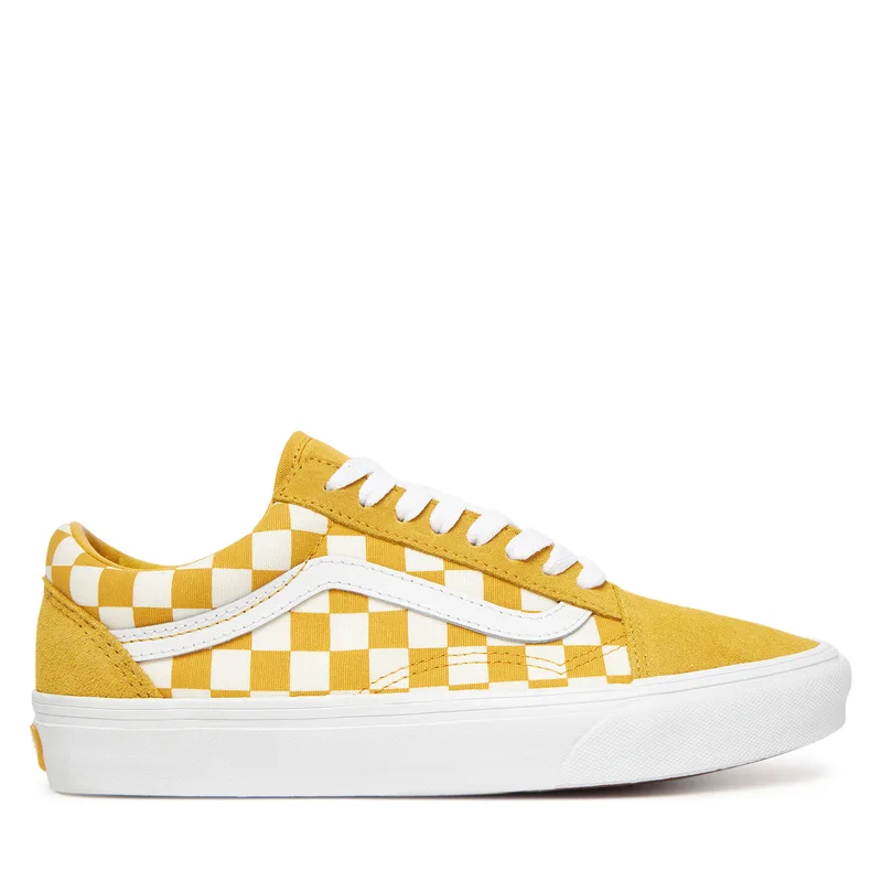 Πάνινα παπούτσια Vans Old Skool Checkerboard VN000DB3ZX71 Κίτρινο