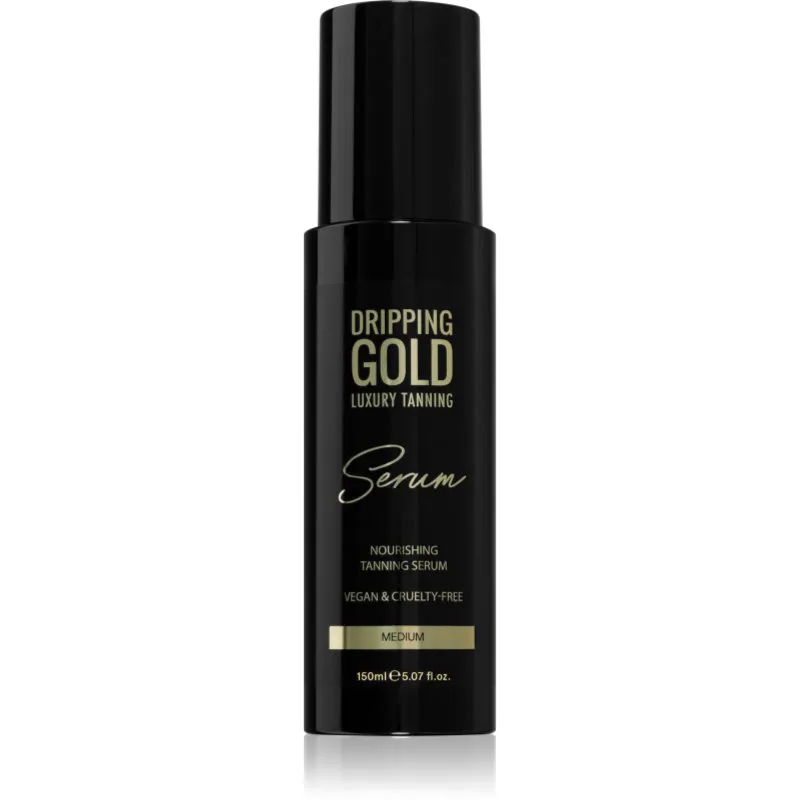 Dripping Χρυσό Luxury Tanning Serum προϊόν αυτομαυρίσματος για σώμα και πρόσωπο απόχρωση Medium 150 ml