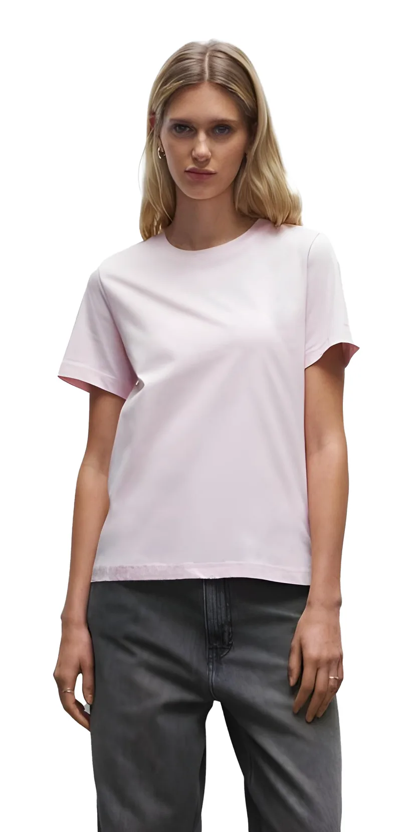 Γυναικείο T-Shirt True Blanks by H&M 1148353 Soft Ροζ