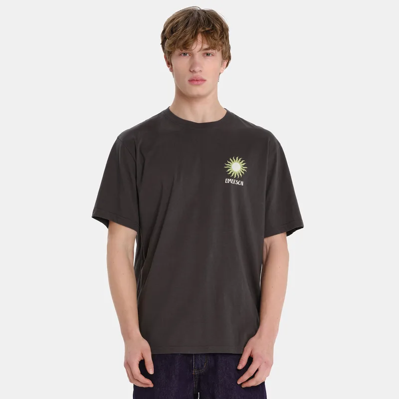 EMERSON CONSCIOUS LIVING MEN’S SHORT SLEEVE T-SHIRT ΓΚΡΙ