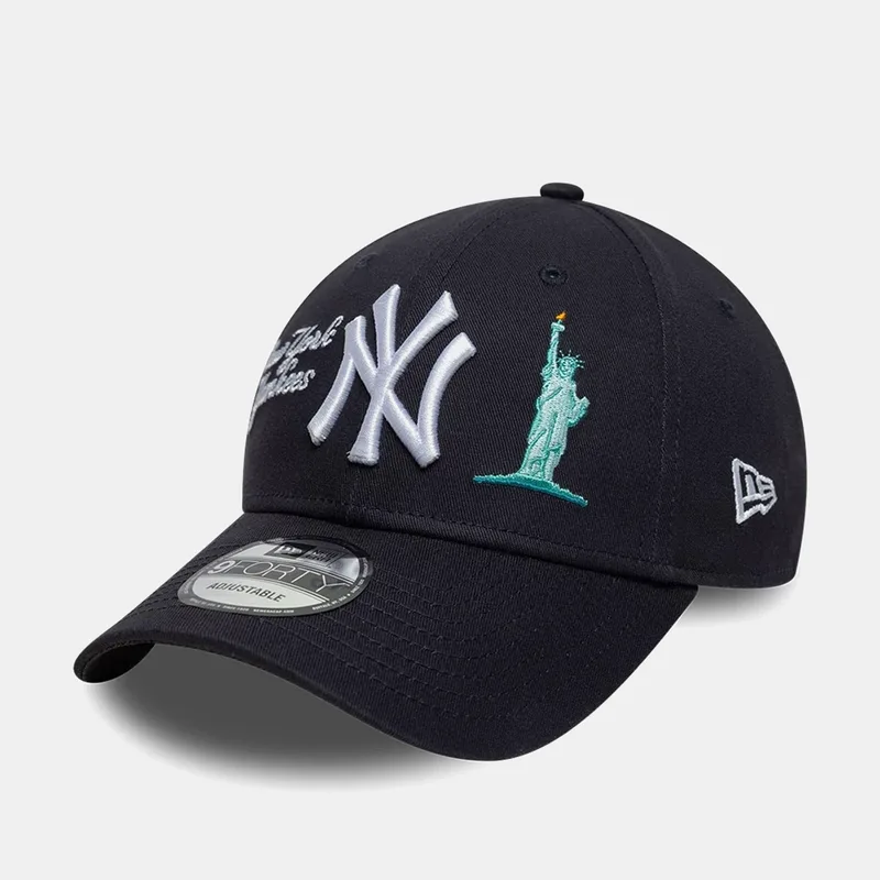 NEW ERA NEW YORK YANKEES MLB CITY ICON 9FORTY STRAPBACK ADJUSTABLE CAP ΜΠΛΕ