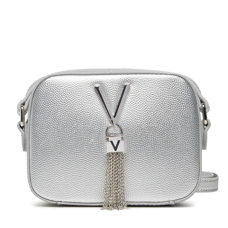 Τσάντα Valentino Divina VBS1R409G Ασημί
