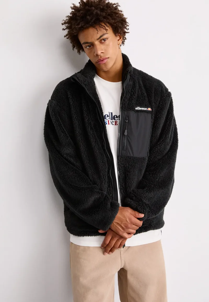 Ellesse Ανδρικό Μπουφάν Cervacol Fleece Jacket SHZ22305-011 Μαύρο