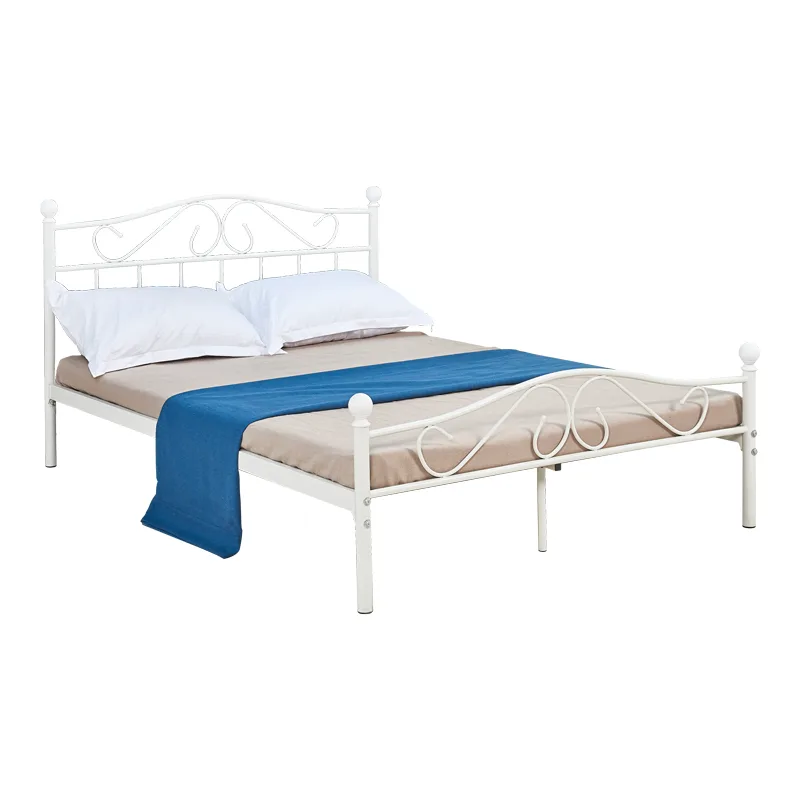 Κρεβάτι Yorick pakoworld λευκό μεταλλικό 150x200x99εκ - PAKO WORLD - 285-000008