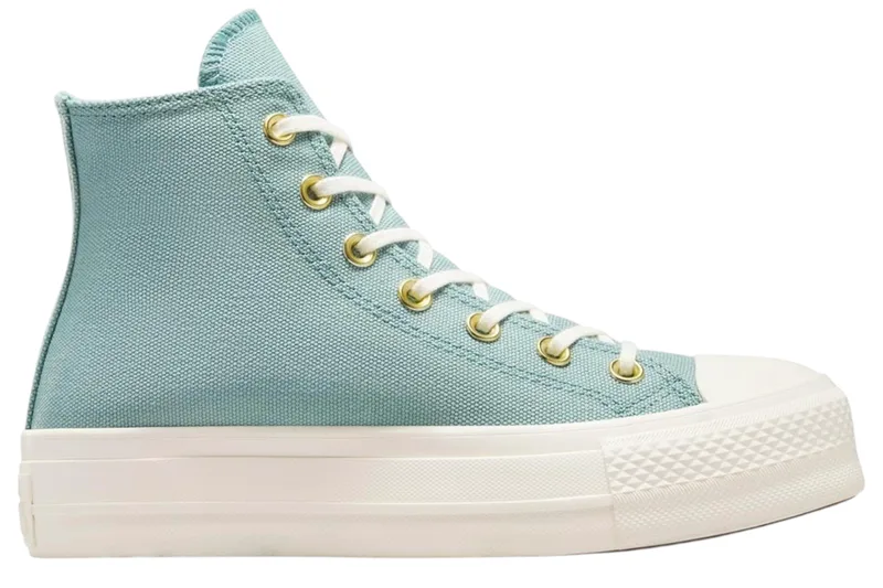 Sneaker Converse Chuck Taylor All Star Lift Χρυσό Platform A11495C-423-VERNAL POOL-EGRET-TRUE NATURE Γυναικείο