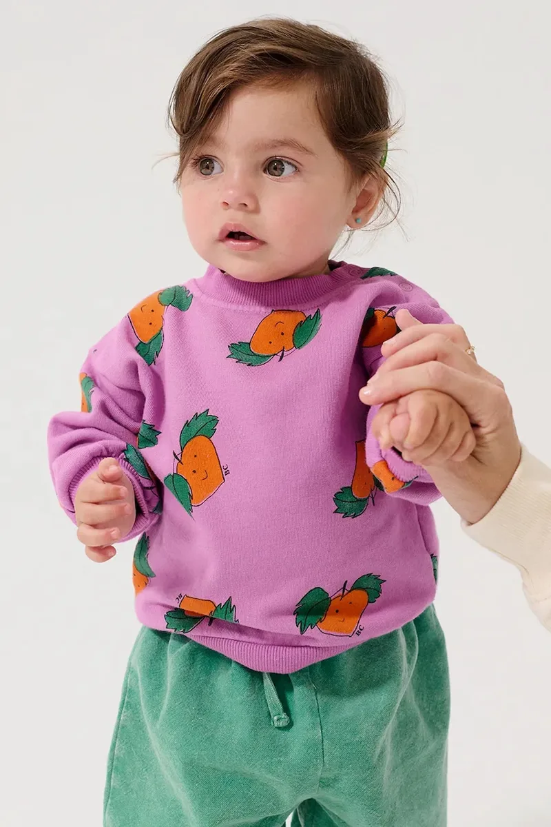 Παιδική βαμβακερή μπλούζα Bobo Choses Tangerine