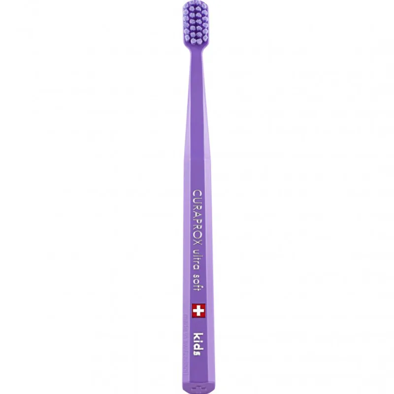 Curaprox Kids CS 5500 Ultra Soft Toothbrush 4-12 Years Παιδική Οδοντόβουρτσα με Μικρή Κεφαλή & Εξαιρετικά Μαλακές Ίνες 1 Τεμάχιο - Μωβ