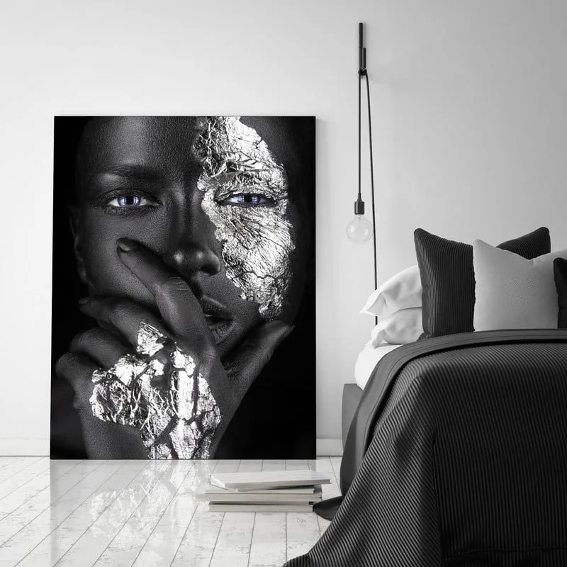 Πινακας σε καμβά SILVER FACE
