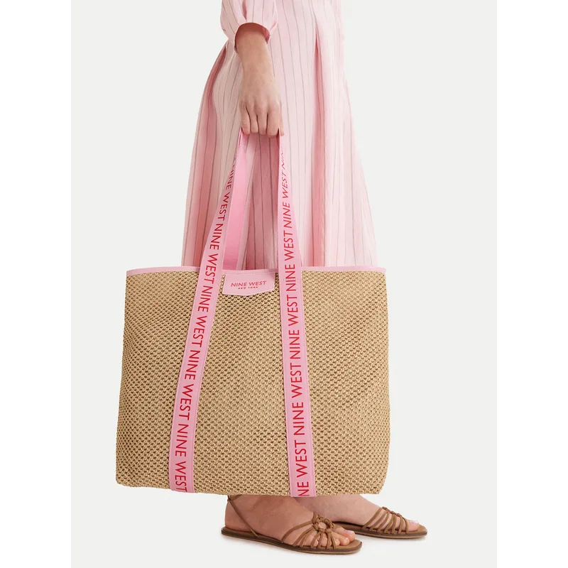 Τσάντα Nine West CEO-Avenia-LA374-4513-6 Μπεζ