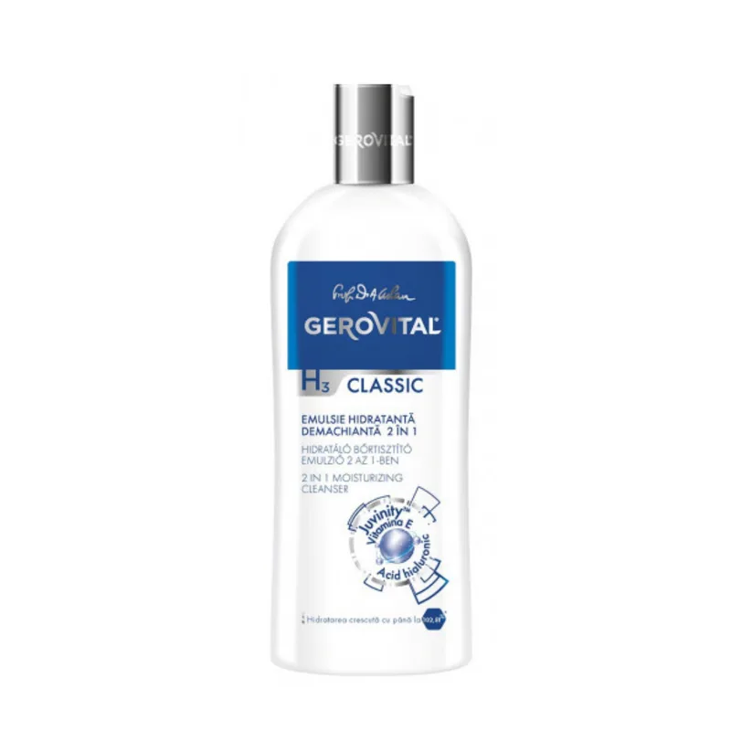 H3 Classic Ενυδατικό Γαλάκτωμα Καθαρισμού 2 σε 1 200ml