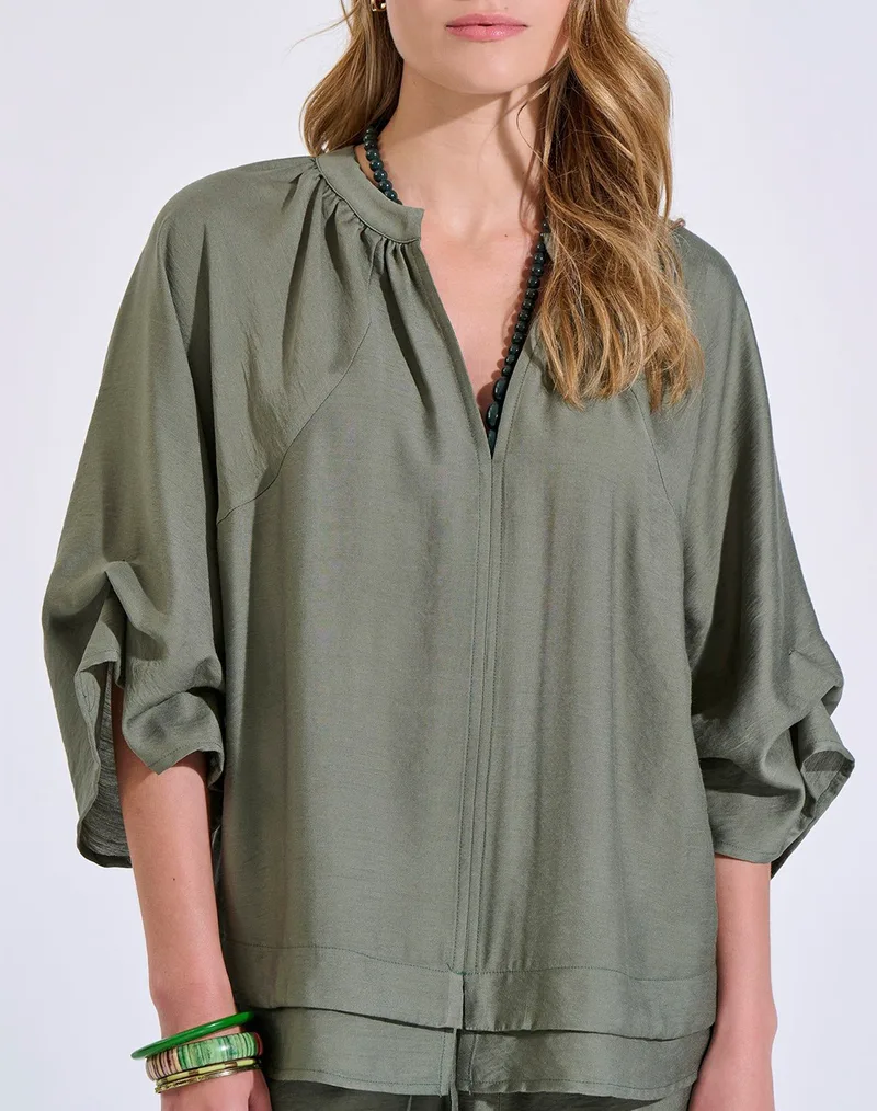 BILL COST ΜΠΛΟΥΖΑ 10-350540-0-ΛΑΔΙ Khaki