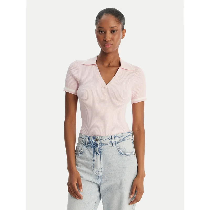 Guess Jeans Polo W6GRZ1 Z3P32 Ροζ
