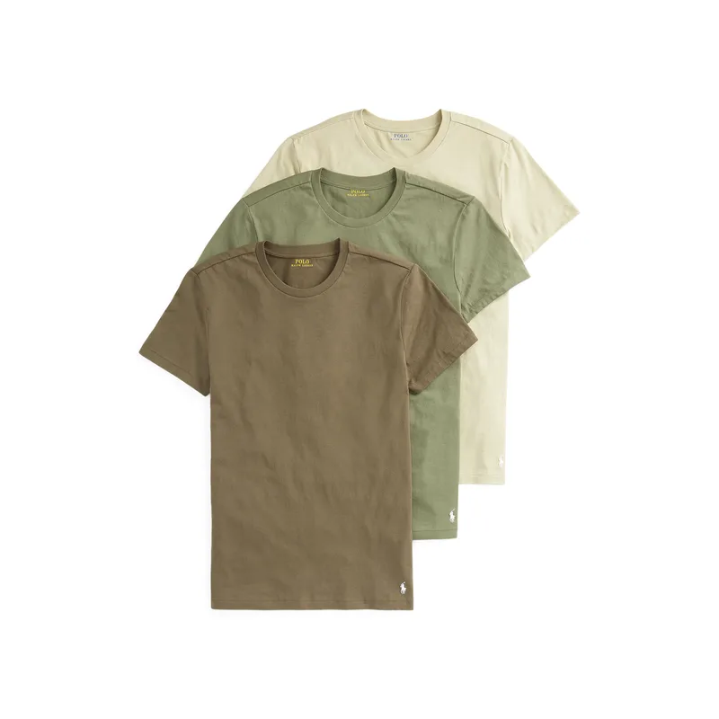 Polo Ralph Lauren Σετ t-shirts 714830304013 Πράσινο Regular Fit