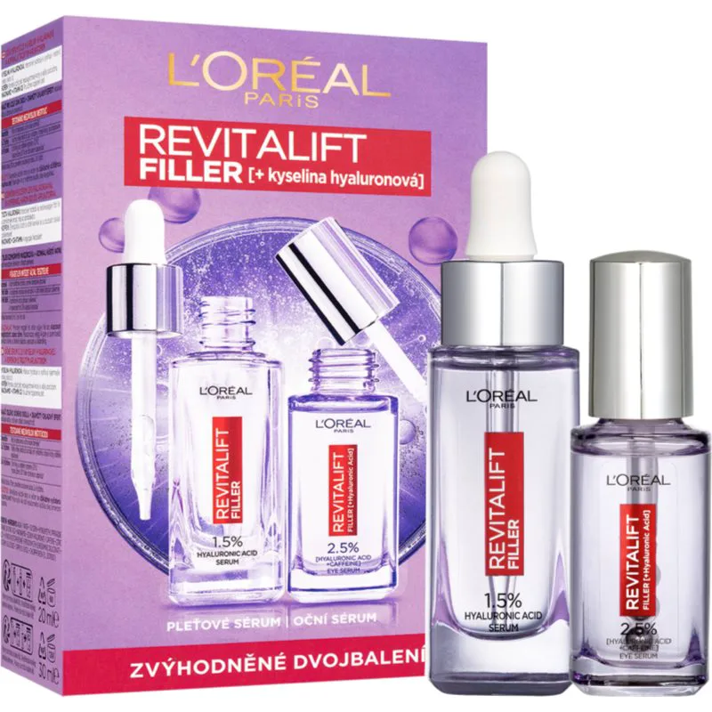 L’Oréal Paris Revitalift Filler σετ για φροντίδα της επιδερμίδας Για πρόσωπο και τη περιοχή των ματιών