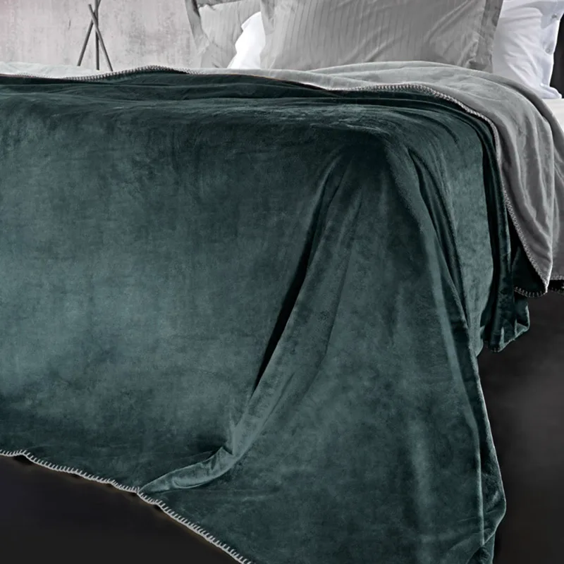 Κουβέρτα Fleece Μονή 160X220 Guy Laroche Velvent Emerald (160x220)