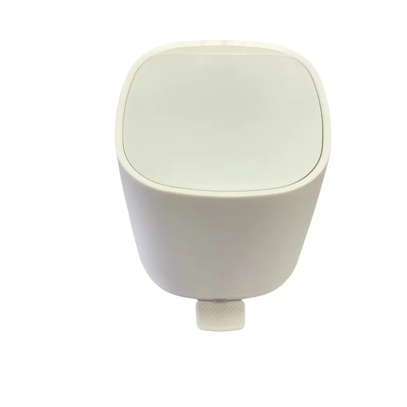 Καλάθι Απορριμμάτων 5L-21x21x27εκ. ABS Soft Close Λευκό Ματ MRShome DS-8865PL1 (Υλικό: ABS, Χρώμα: Λευκό) - sealskin - sl-DS-8865PL1