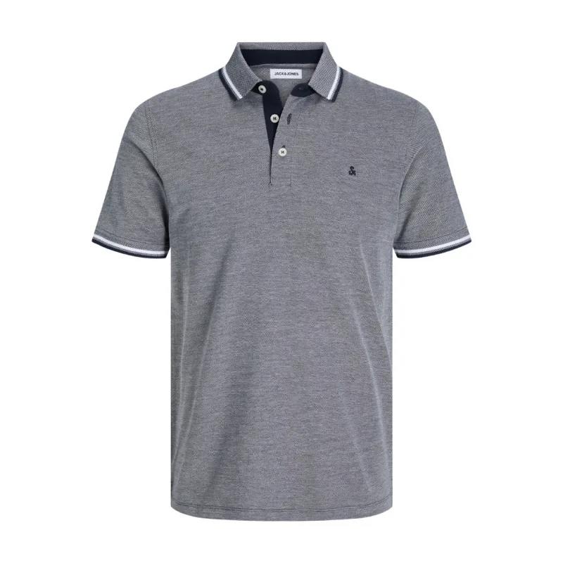 Βαμβακερό Polo πικέ "Paulos" Jack & Jones σε plus fit γραμμή - Blue Depths