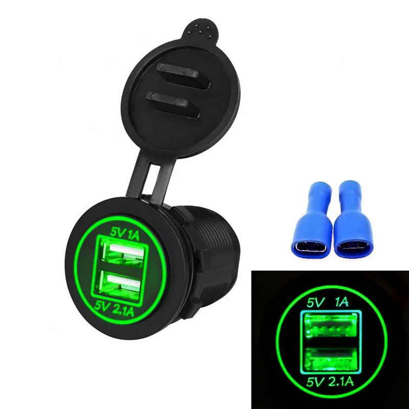 Factory Φορτιστής Μοτοσυκλέτας με Θύρες: 2xUSB