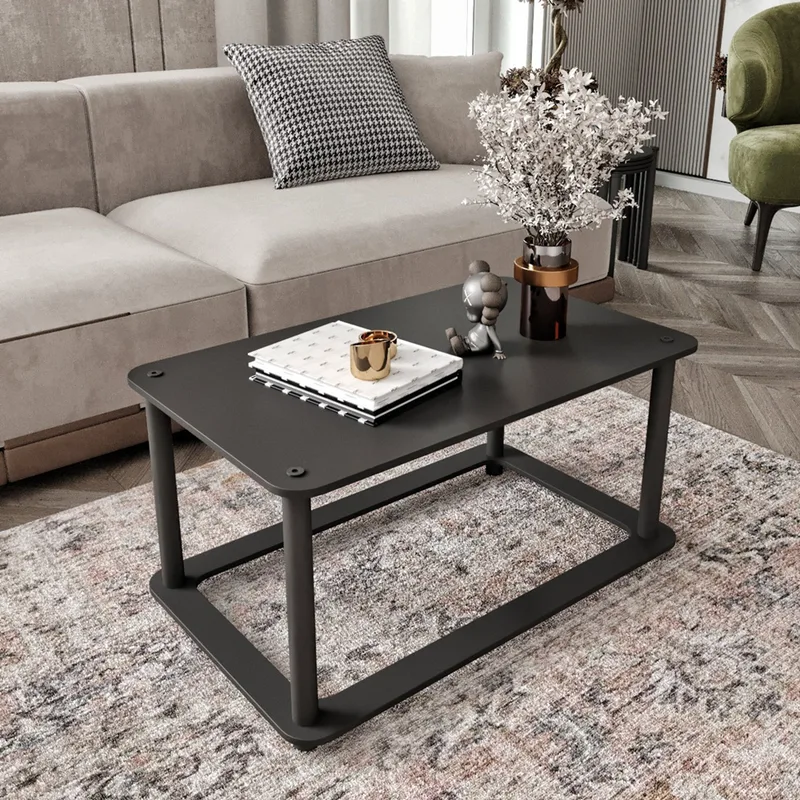 Τραπεζάκι Σαλονιού Hole Rect - Black 282Ptr1501 (70x38x42 cm)