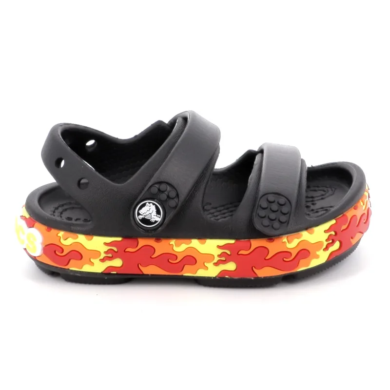 Παιδικό Πέδιλο για Αγόρι Crocs Crocband Cruiser Flames Sndl T Χρώματος Μαύρο 211269-001