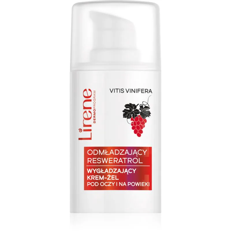 Lirene Rejuvenating Care Resveratrol Smoothing Eye & Eyelid Cream-Gel ανανεωτική κρέμα ματιών για την αντιμετώπιση του πρηξίματος και των μαύρων κύκλω