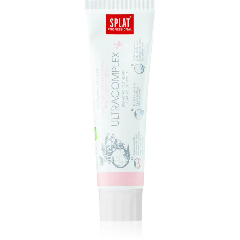 Splat Professional Ultracomplex βιοδραστική οδοντόκρεμα για ολοκληρωμένη φροντίδα και λεύκανση των ευαισθητών δοντιών 100 ml