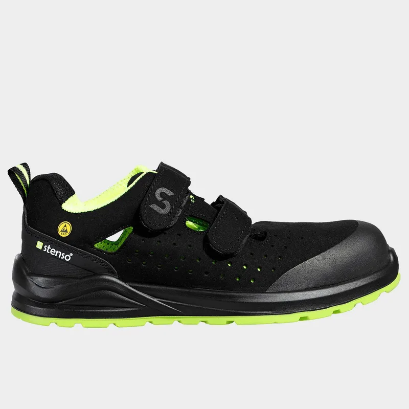 Σανδάλια εργασίας JETT S1PS ESD STENSO 06100642 Black/Green