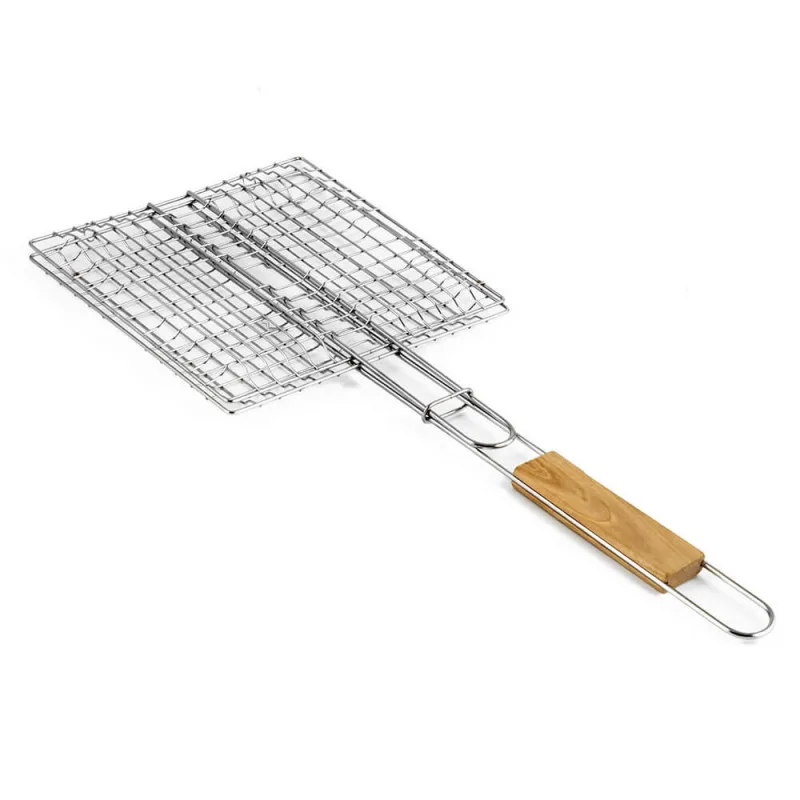 Ψησταριά Burger Muhler 1001836N, 22.5x20.5x52 cm, Ξύλινη λαβή, Inox