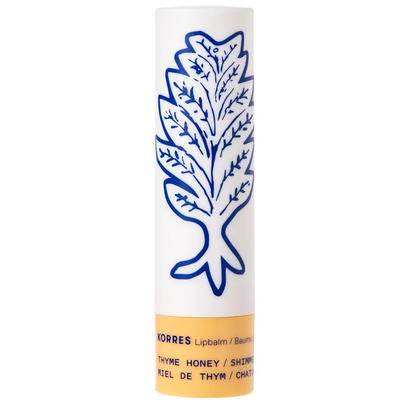 Korres Lip Balm Thyme Honey Shimmery Βάλσαμο Εντατικής Ενυδατικής Φροντίδας για Υγιή & Λαμπερή Όψη Χειλιών με Μέλι 4.5g