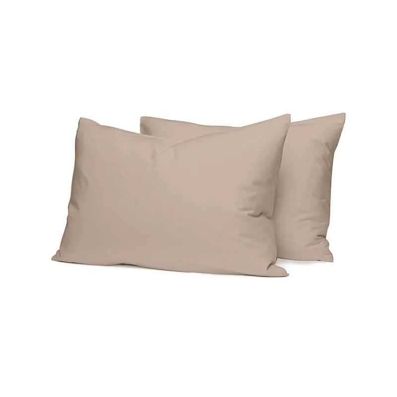 Μαξιλαροθήκες Ζεύγος 50X70 Sunshine Cotton Feelings 119 Mocha (50x70)