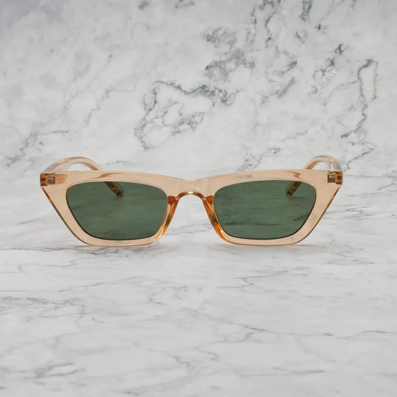KAT 24EP6 - KAT - CHAMPAGNE - GREEN Sunglasses | Champagne | Green Shades | Explicit Poets Sunglasses
