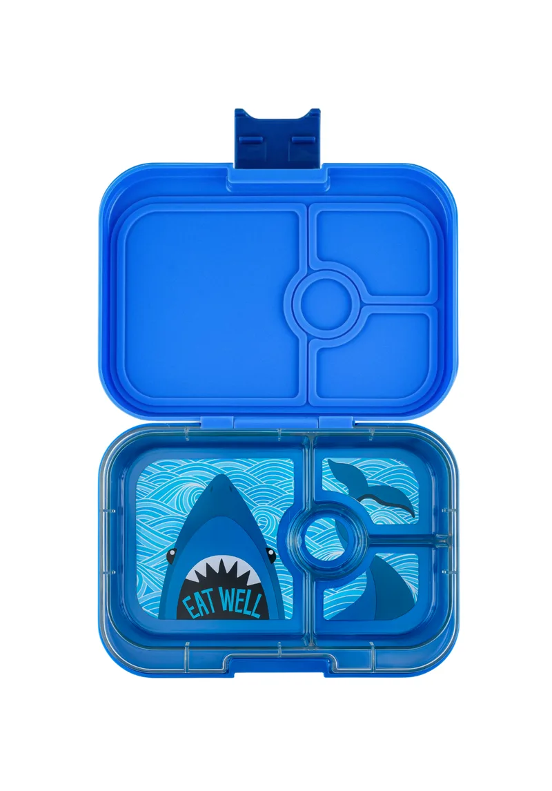 Φαγητοδοχείο Yumbox Panino 4 θέσεων - Surf Blue / Shark