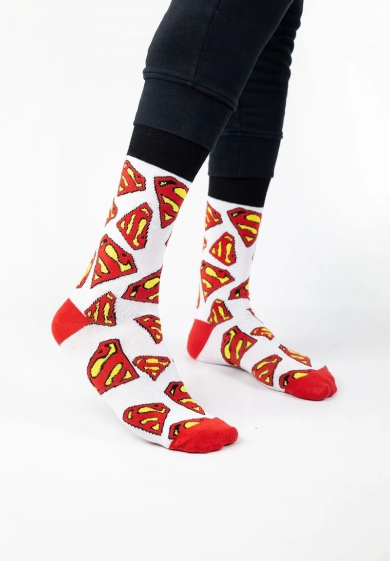 Κάλτσες ανδρικές Superman Logo Cimpa SM21498-1-Λευκό