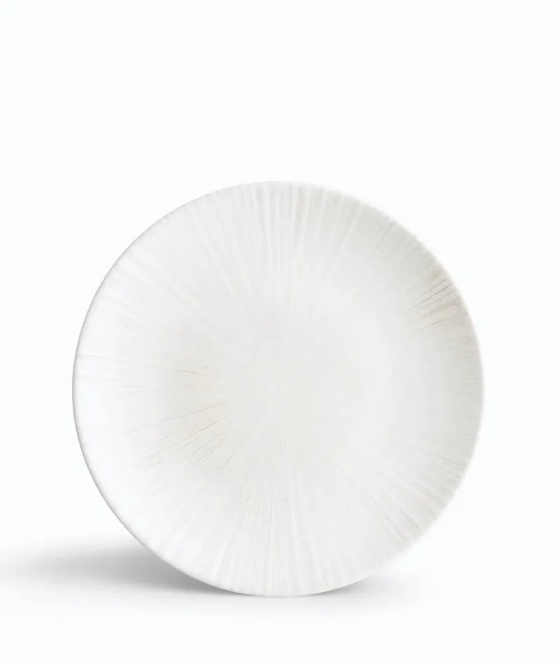 IONIA Πιάτο Φρούτου Σετ 6Τμχ. Stoneware Ammos White 21cm
