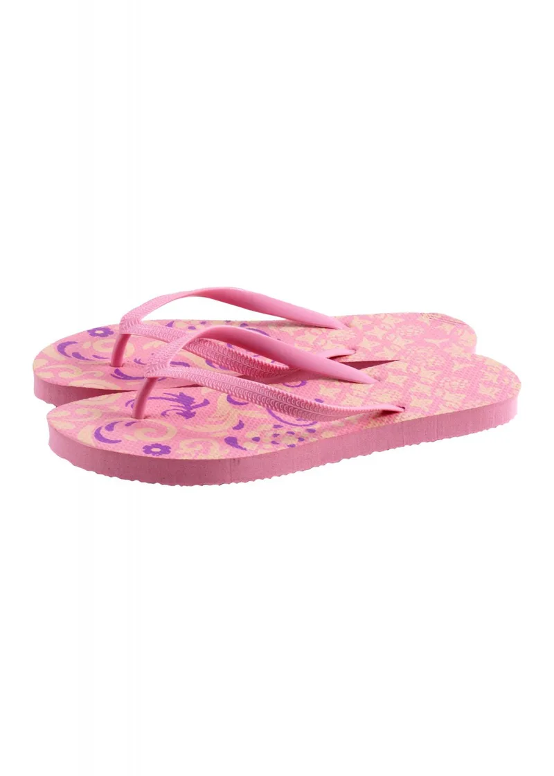 Γυναικεία σαγιονάρα flip-flop all print πάτος. Summer Collection. ΡΟΖ