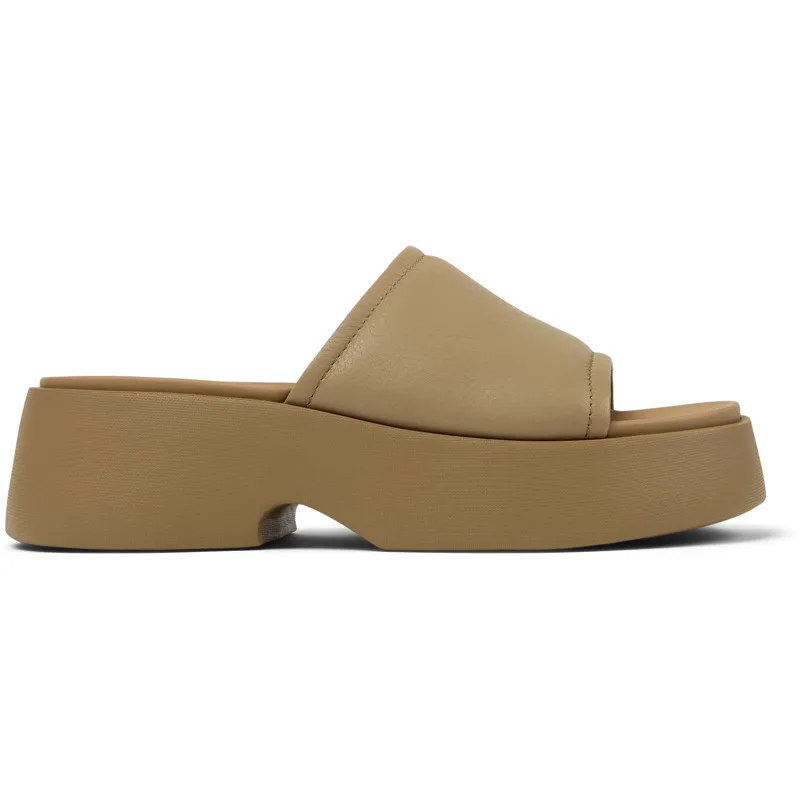 CAMPER Tasha - Πέδιλα Για Γυναικεία - Καφέ, Μέγεθος 38, Smooth leather