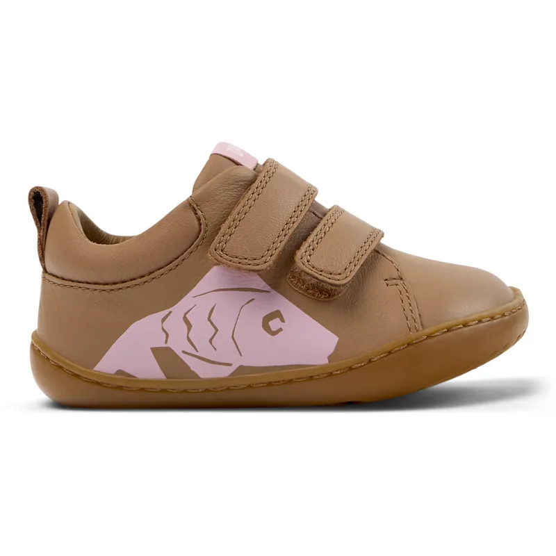 CAMPER Twins - Sneakers Για Firstwalkers - Nude, Μέγεθος 23, Smooth leather