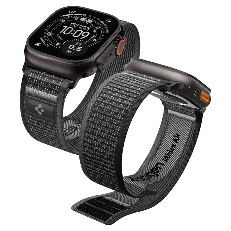 Λουράκι Spigen Athlex Air 2 Fabric Black Grey Apple Watch 44/45/46/49mm
