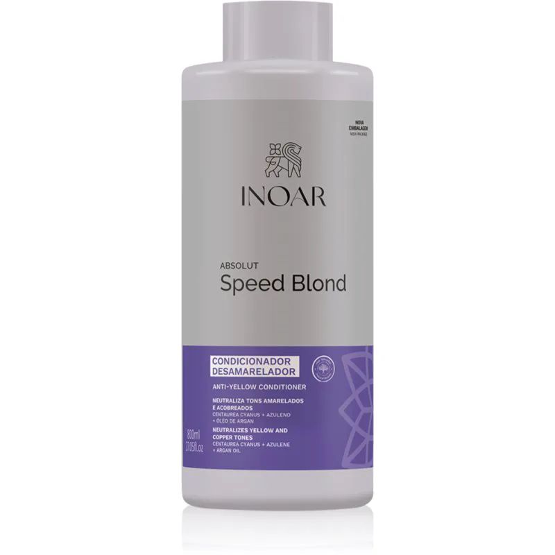 INOAR Absolut Speed Blond Conditioner κοντίσιονερ για ξανθά και με ανταύγειες μαλλιά 800 ml