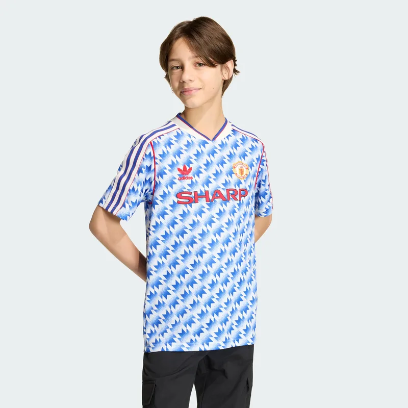 adidas Manchester United FC 1990 Away Παιδική Ποδοσφαιρική Φανέλα με Μακρύ Μανίκι (9000281122_9688)