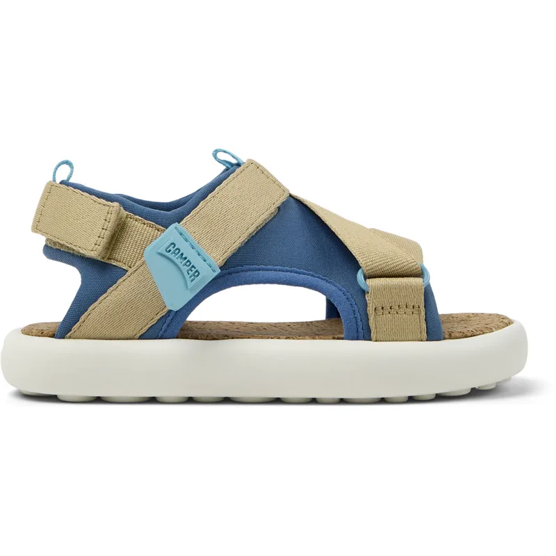 CAMPER Pelotas Flota - Πέδιλα Για Κορίτσια - Μπλε,Μπεζ, Μέγεθος 28, Cotton fabric