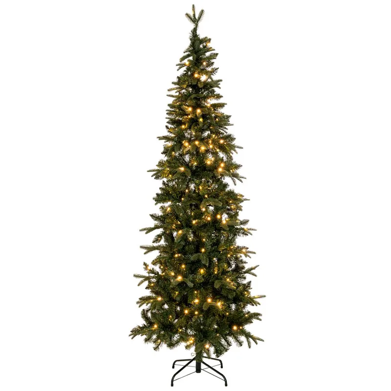 Χριστουγεννιάτικο Δέντρο Slim 150εκ.-431 Tips Με 150 Led Θερμό Λευκό Φως Pre-Lit Slim Alpine iliadis 90538 (Χρώμα: Πράσινο ) - Iliadis - il_90538