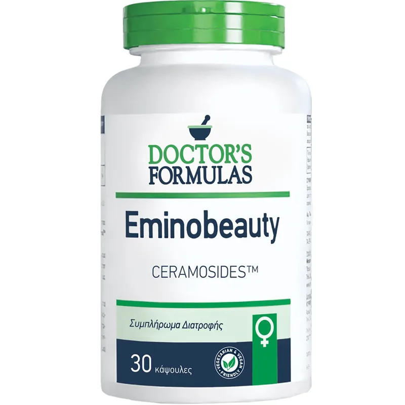 Doctor's Formulas EminoBeauty Συμπλήρωμα Διατροφής Εκχυλίσματος Σπόρων Σιταριού & Βιταμίνης C για Υγιές & Ελαστικό Δέρμα Κατά την Περίοδο της Εμμηνόπαυσης 30caps