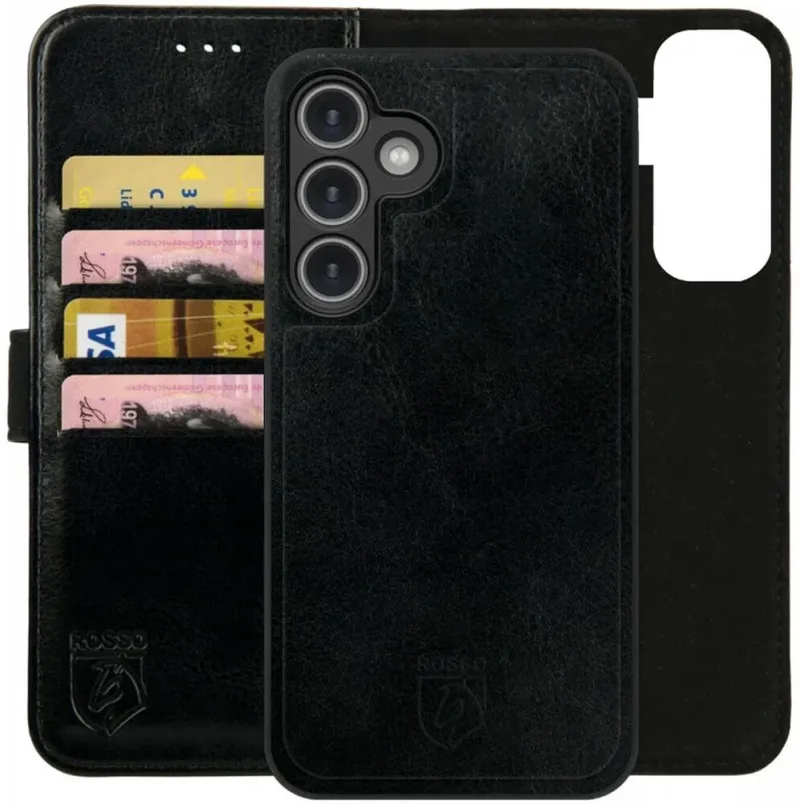 Θήκη Samsung Galaxy S25 Plus Κόκκινο Element 2 in 1 PU Πορτοφόλι - Black (8719246463297)