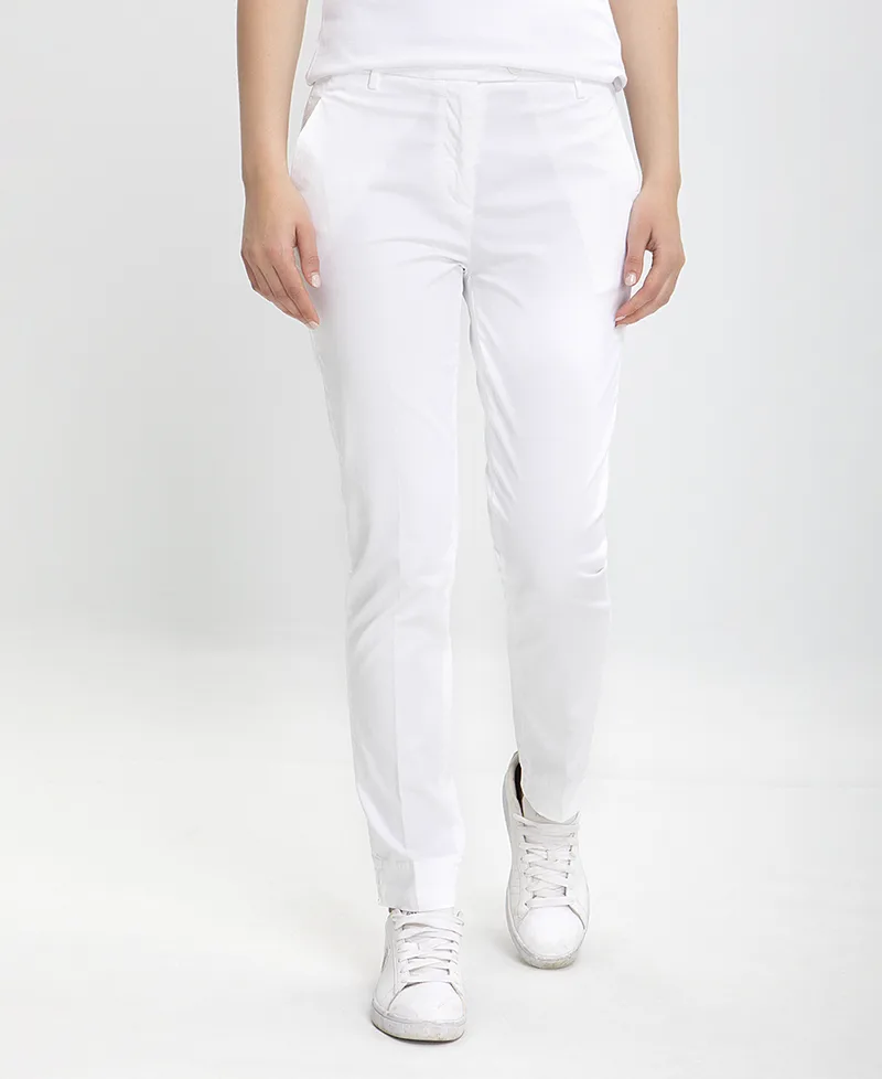 HARMONT & BLAINE Παντελόνι Satin Chinos σε Λευκό