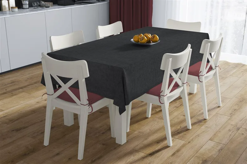 Καρές Μονόχρωμος Polycotton Αλέκιαστος 90x90εκ. Panama Black DimCol (Χρώμα: Μαύρο, Ύφασμα: 70% Βαμβάκι-30% Polyester) - DimCol - 19329811883000BK